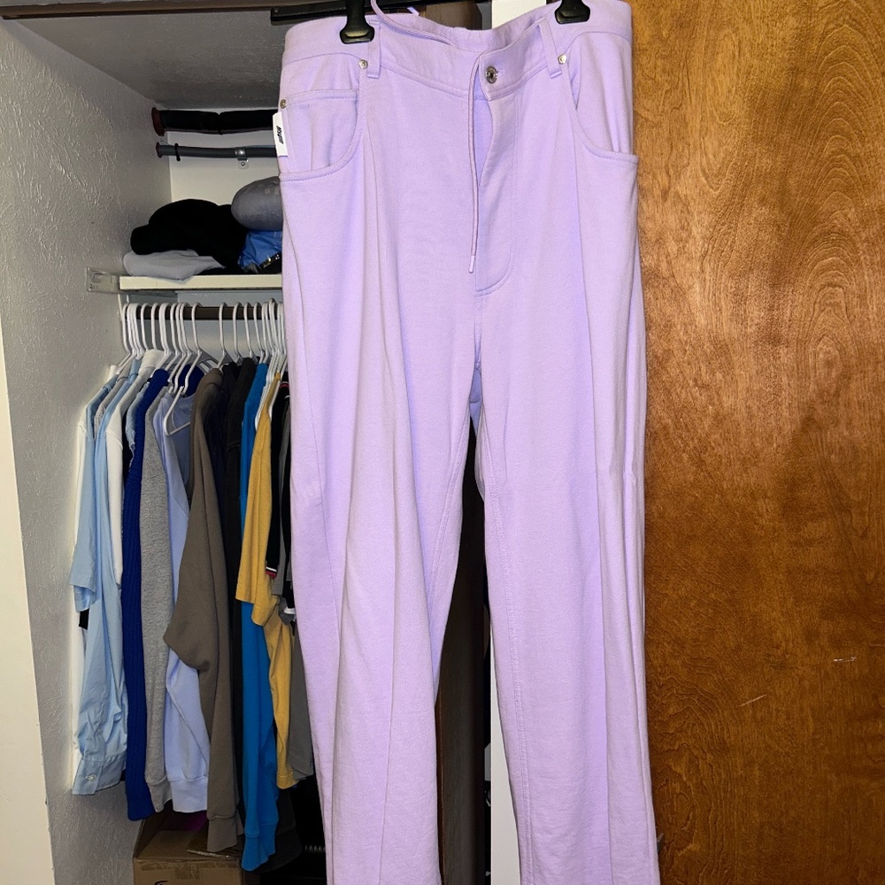 MSGM Purple Fleece Lounge Pants (L)
